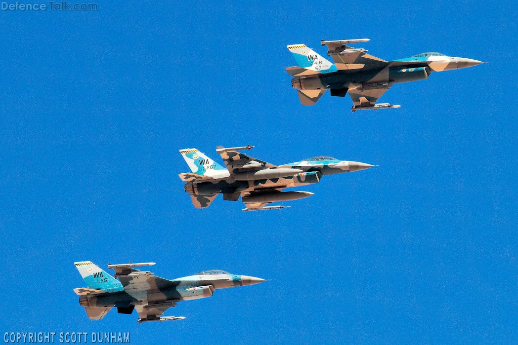 USAF F-16 Aggressor Fighter Aircraft