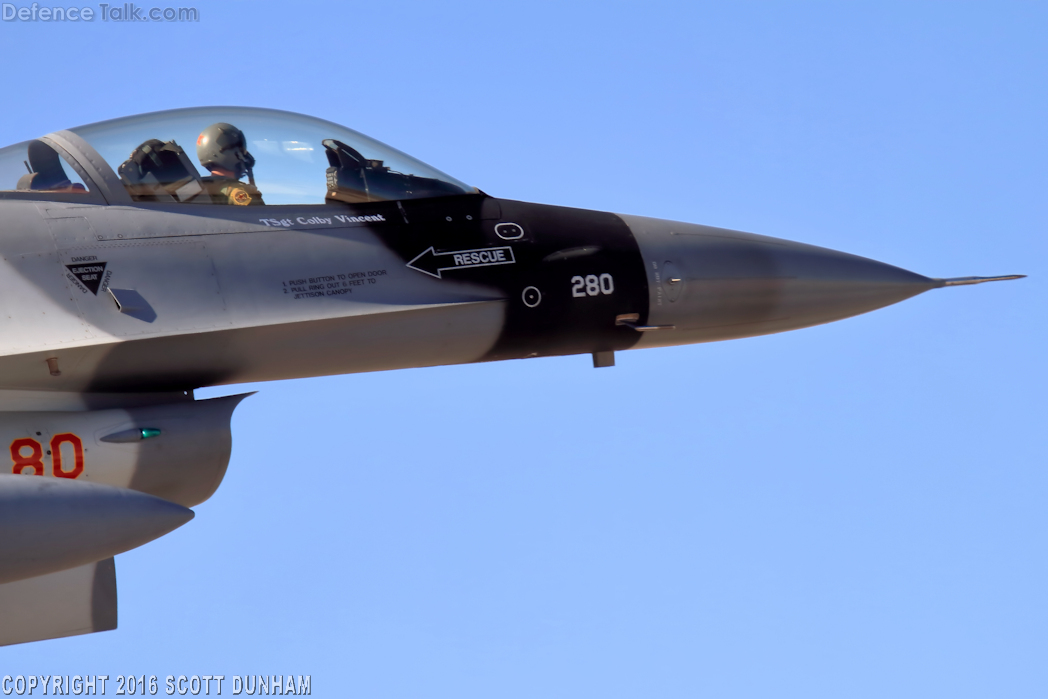 USAF F-16 Falcon Aggressor Squadron Fighter