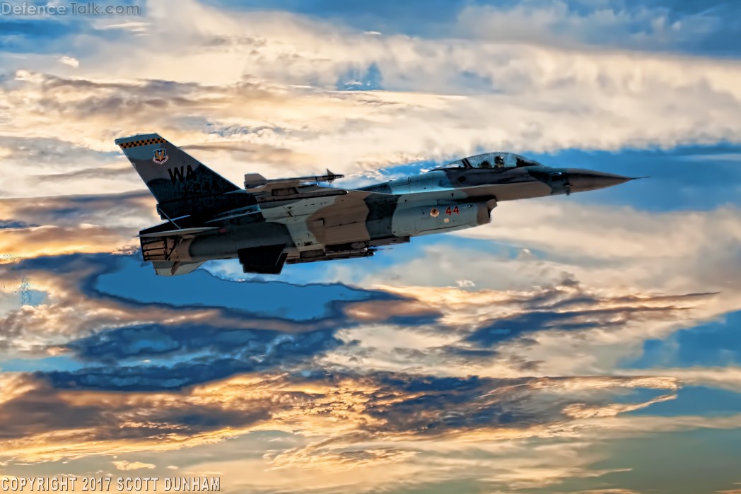 USAF F-16 Falcon Aggressor Squadron Fighter