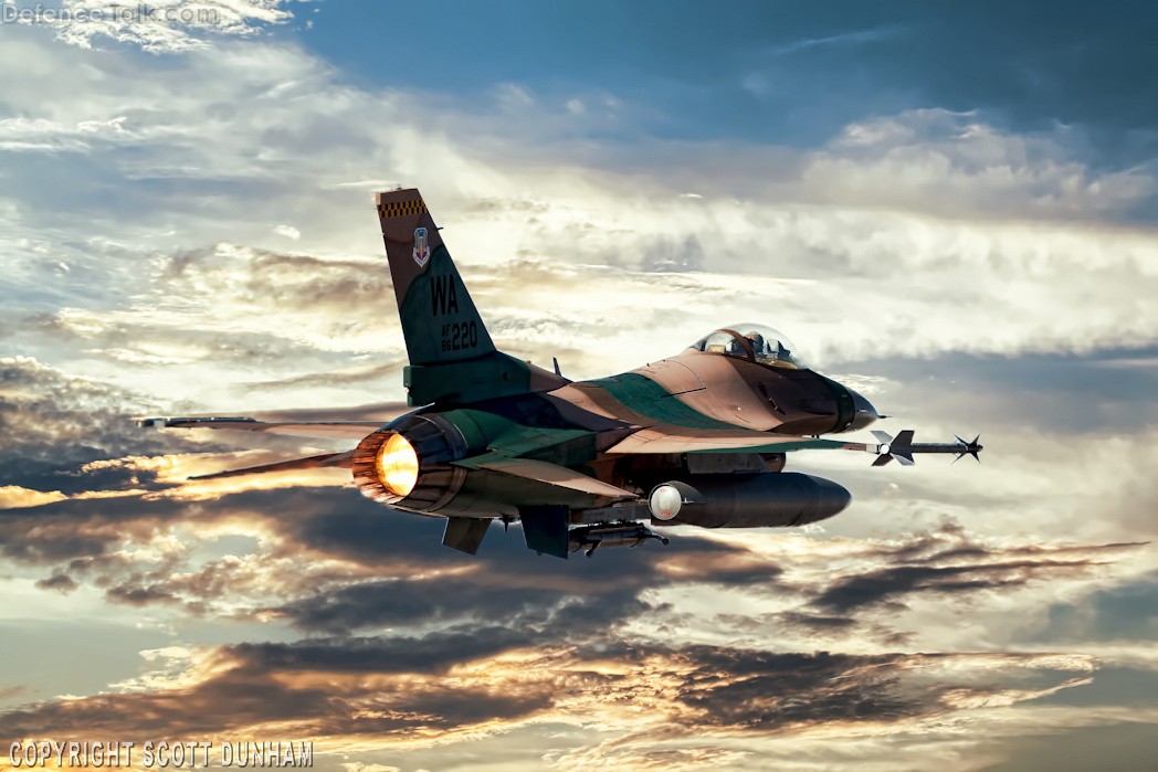 USAF F-16 Falcon Aggressor Squadron Fighter