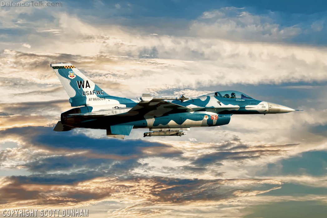 USAF F-16 Falcon Aggressor Squadron Fighter