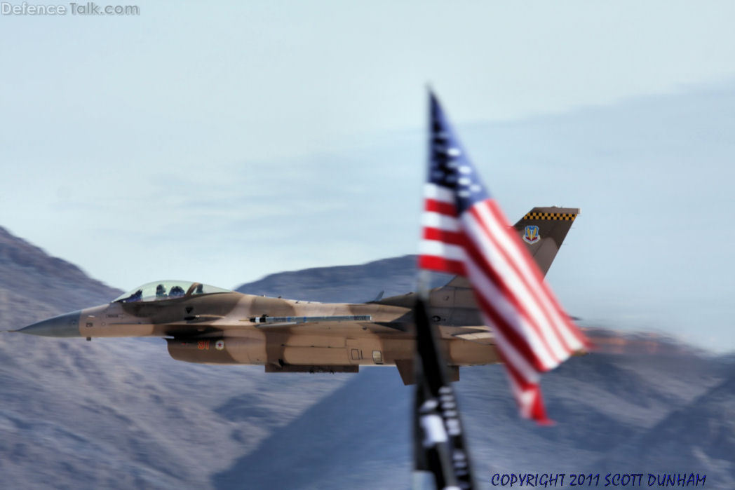 USAF F-16 Fighting Falcon Agressor Fighter