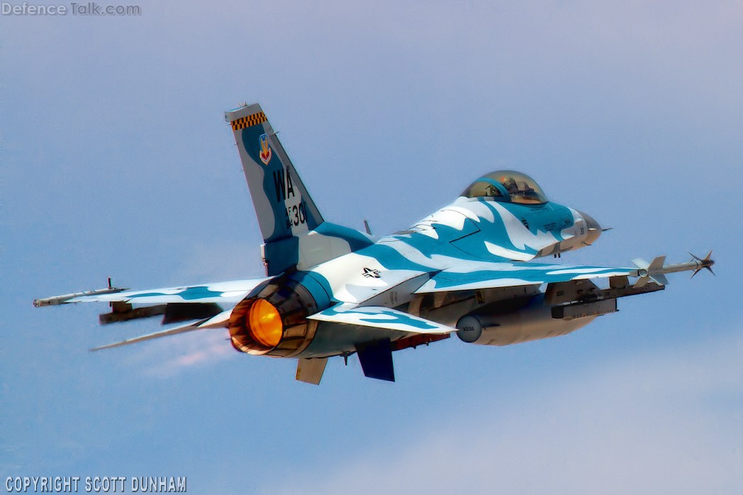 USAF F-16 Viper Aggressor Fighter Aircraft