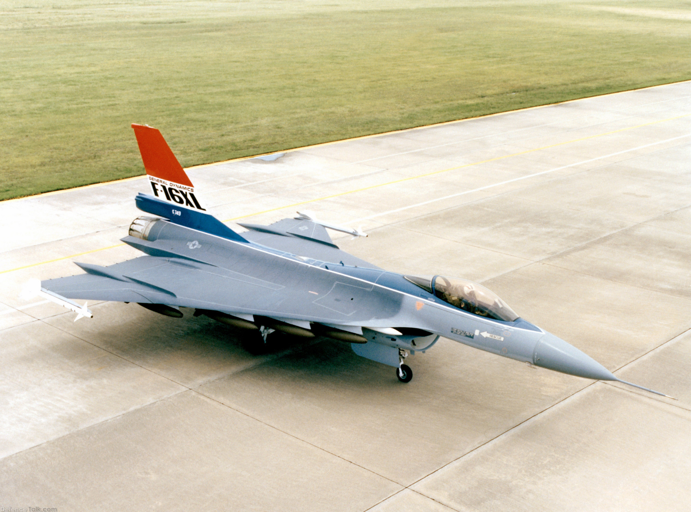 USAF F-16XL Delta Wing Test Fighter Aircraft
