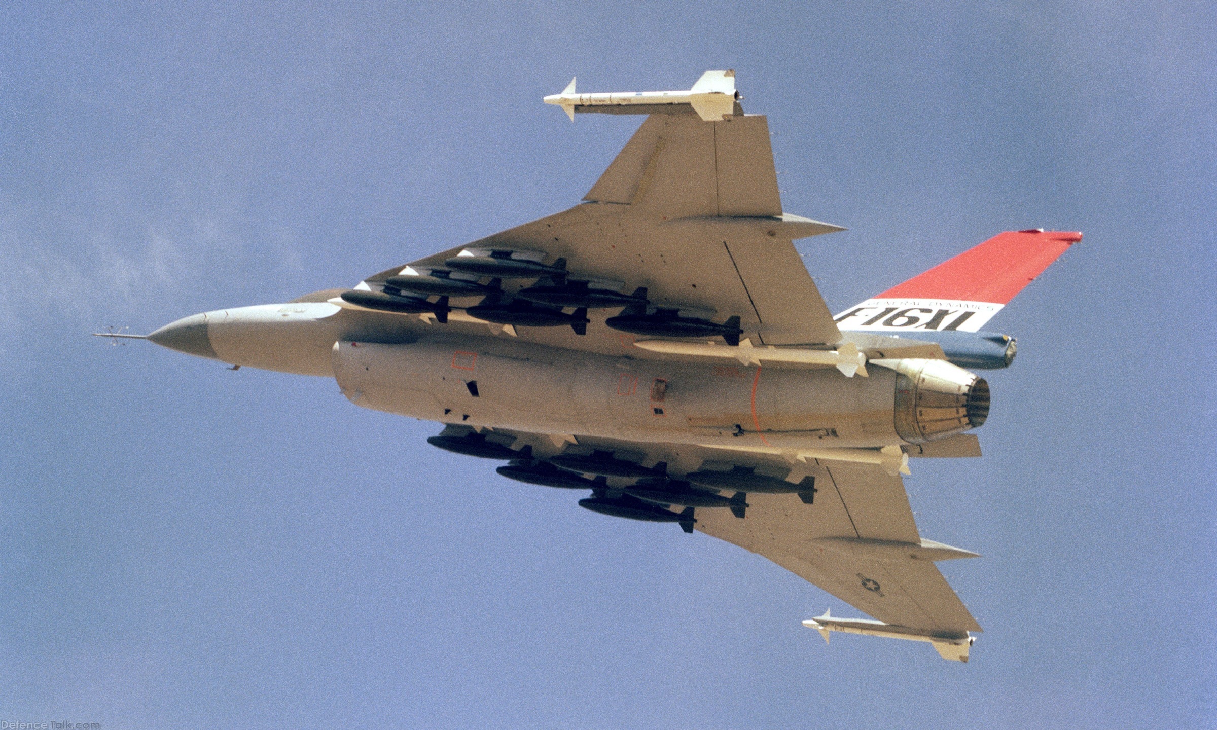 USAF F-16XL Delta Wing Test Fighter Aircraft