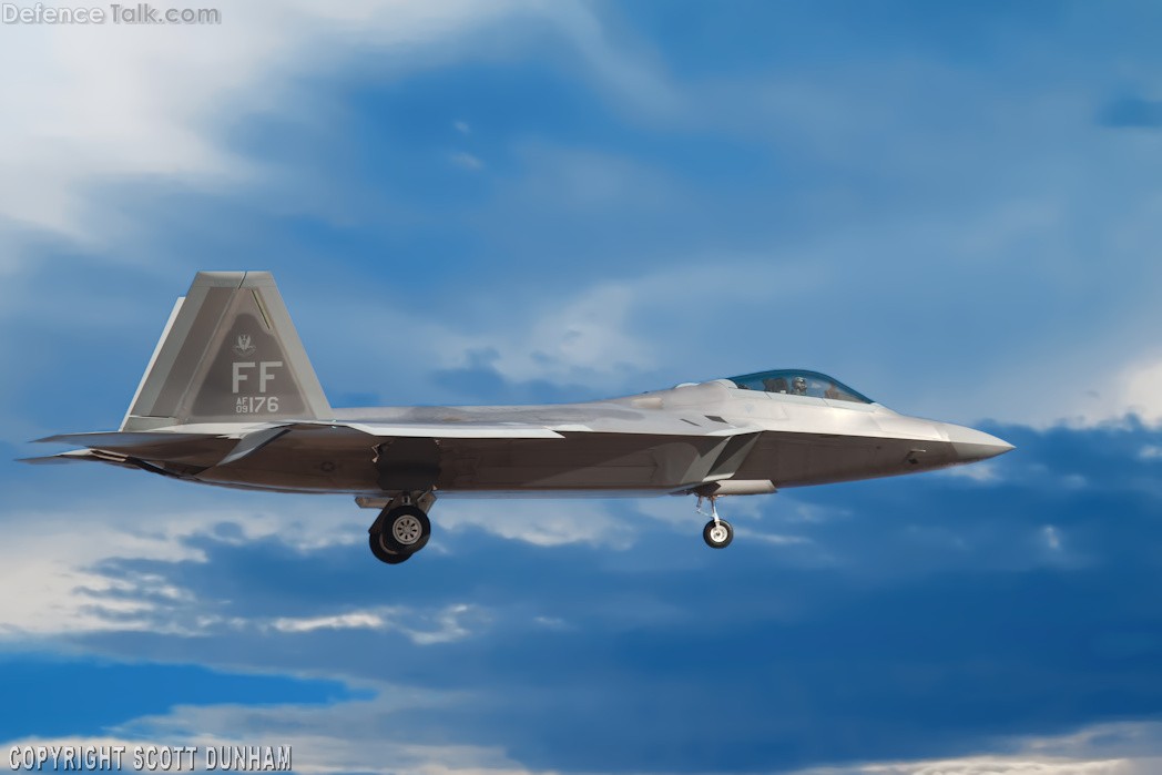 USAF F-22A Raptor Air Superiority Fighter Aircraft