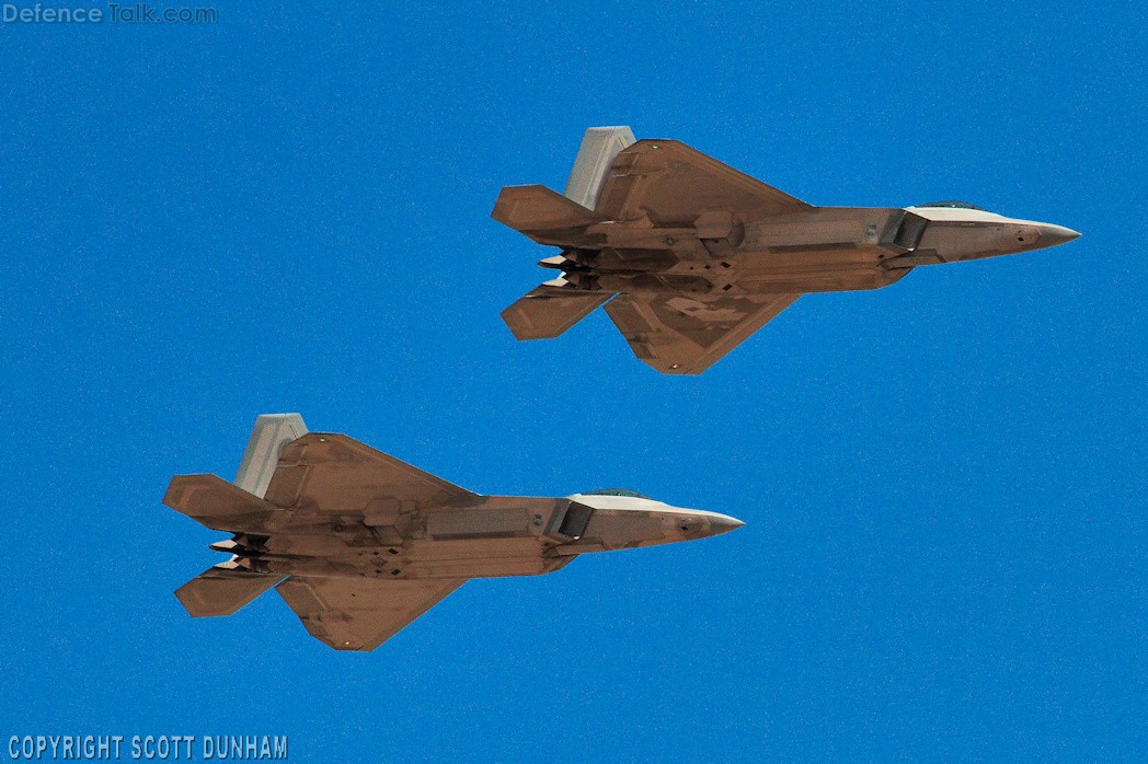 USAF F-22A Raptor Air Superiority Fighter Aircraft