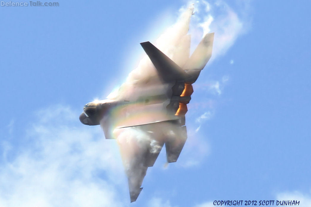 USAF F-22A Raptor Air Superiority Fighter.