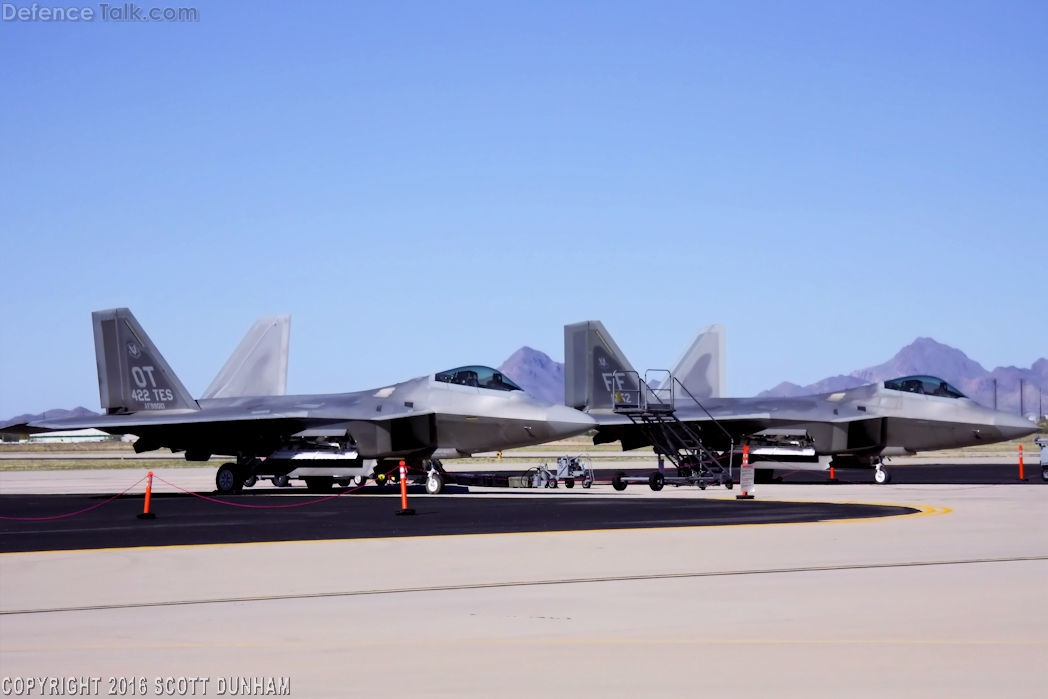 USAF F-22A Raptor Fighter Aircraft