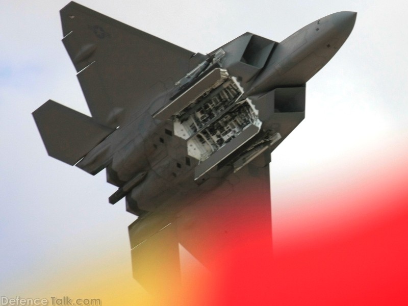 USAF F-22A Raptor Weapons Bay Sequence