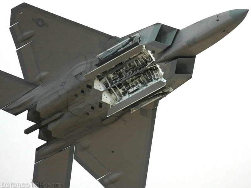 USAF F-22A Raptor Weapons Bay Sequence