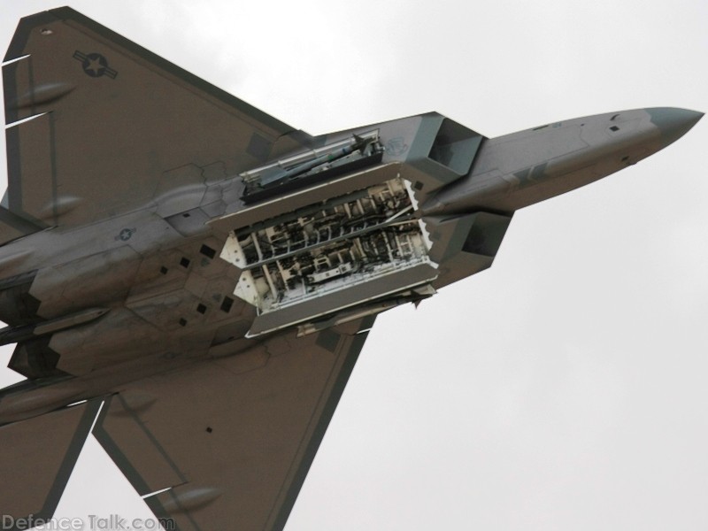 USAF F-22A Raptor Weapons Bay Sequence