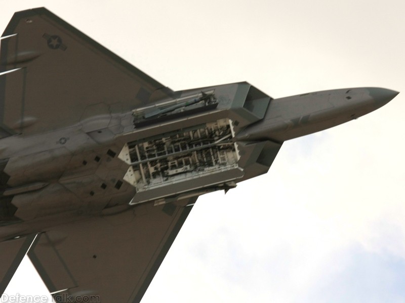 USAF F-22A Raptor Weapons Bay Sequence