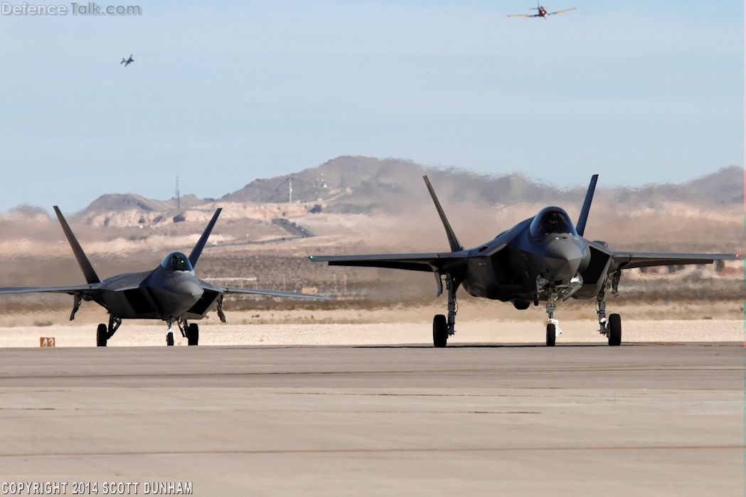 USAF F-35A Lightning II - F-22A Raptor