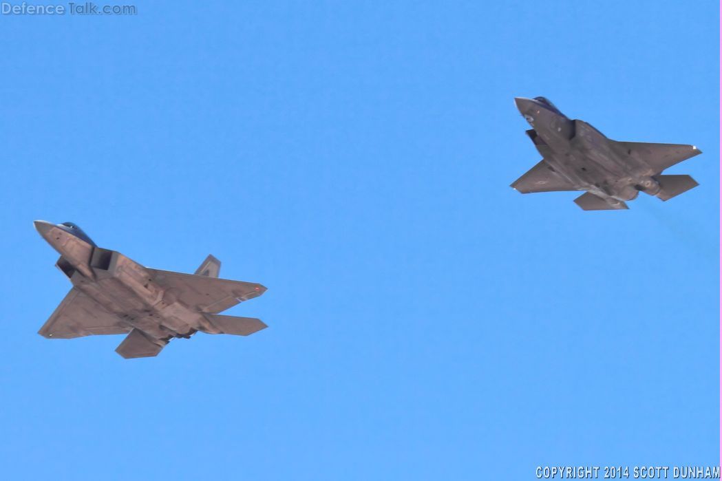 USAF F-35A Lightning II - F-22A Raptor