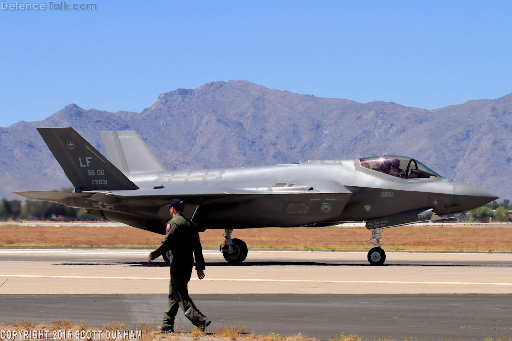 USAF F-35A Lightning II Fighter Aircraft