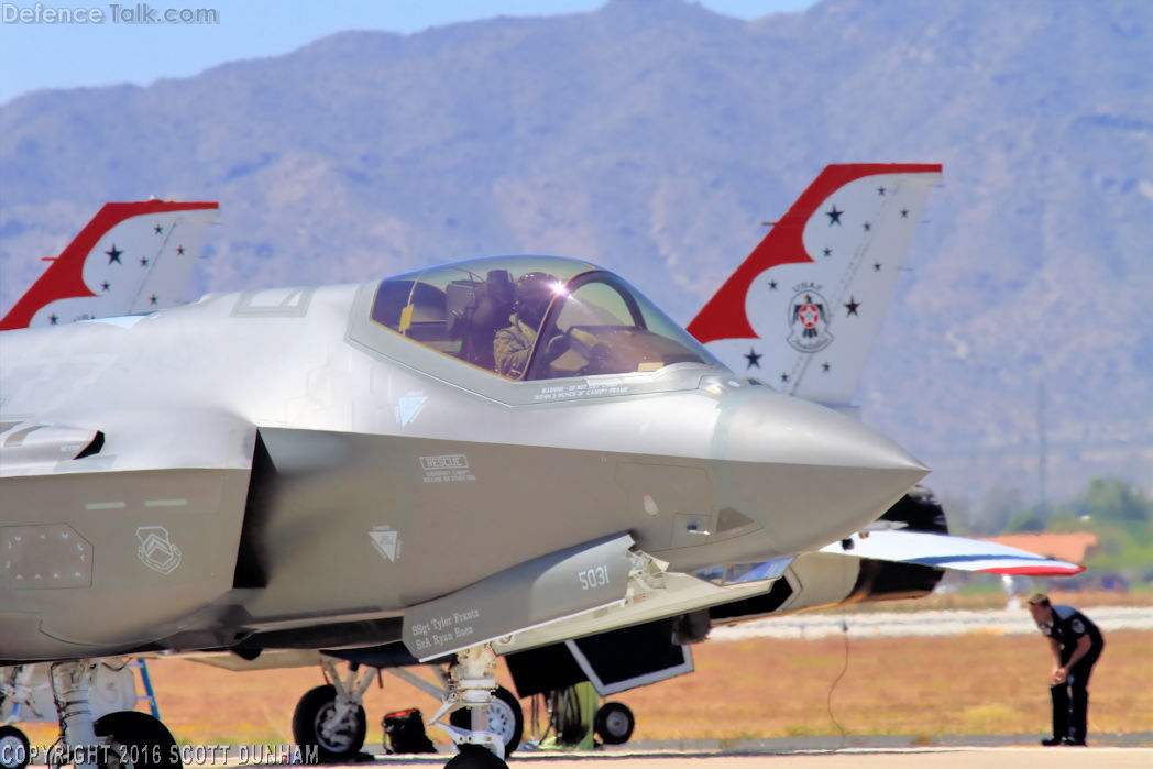 USAF F-35A Lightning II Fighter Aircraft