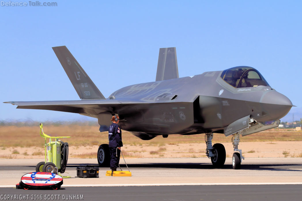 USAF F-35A Lightning II Fighter Aircraft