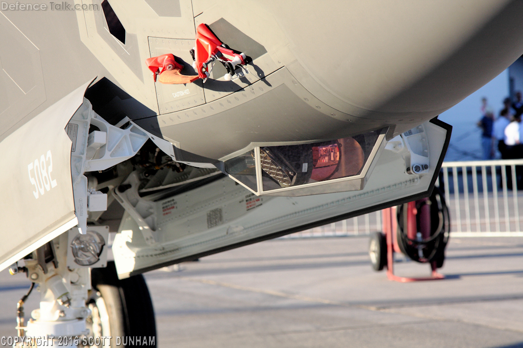 USAF F-35A Lightning II Joint Strike Fighter Nose Camera