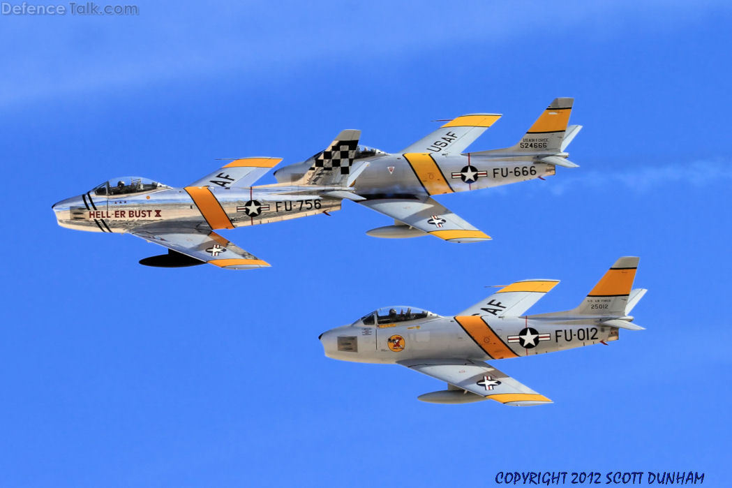 USAF F-86 Sabre - Horsemen Flight Demonstration Team