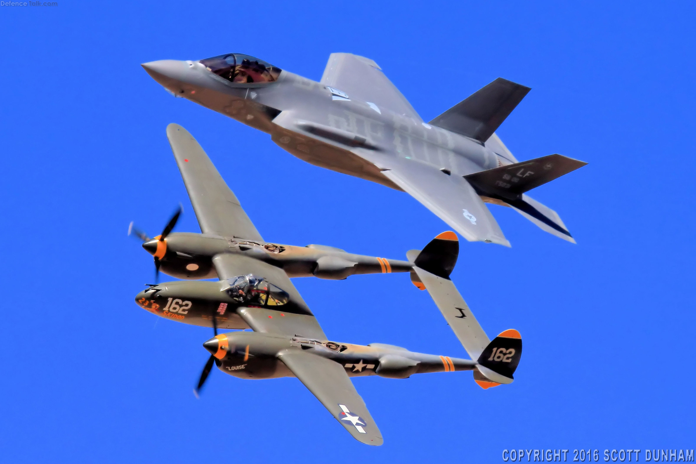 USAF Heritage Flight F-35A Lightning II & P-38 Lightning