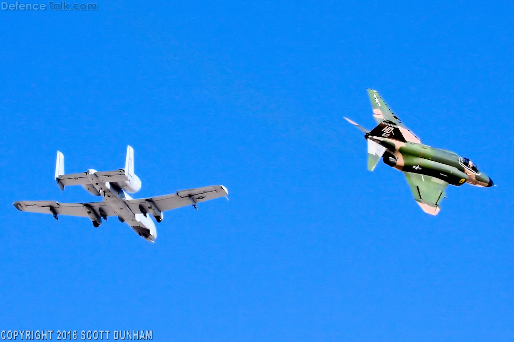 USAF Heritage Flight F-4 Phantom II & A-10 Thunderbolt II