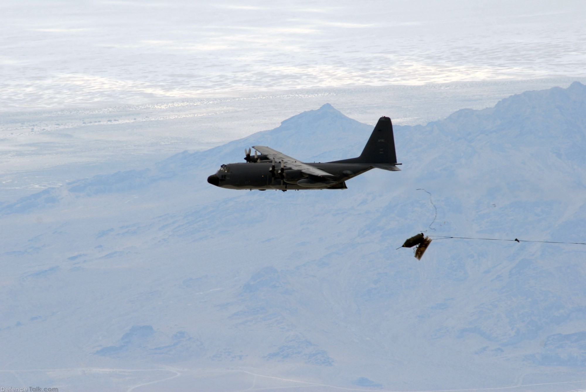 USAF MC-130E Combat Talon drops BLU-82 15,000 # Bomb