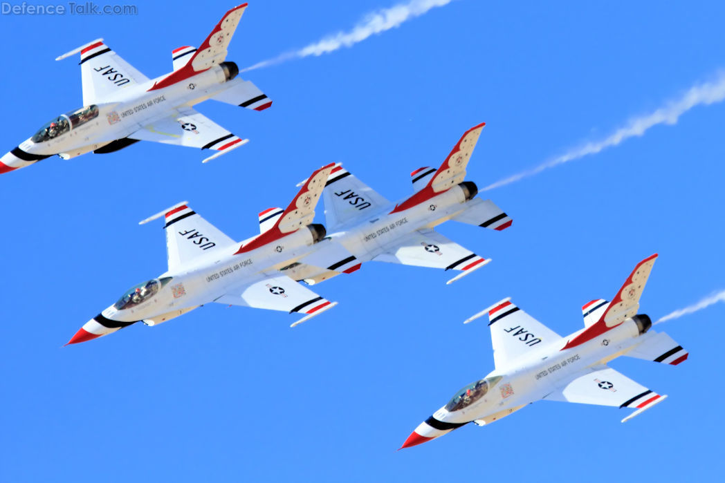 USAF Thunderbirds Flight Demonstration Team F-16 Viper