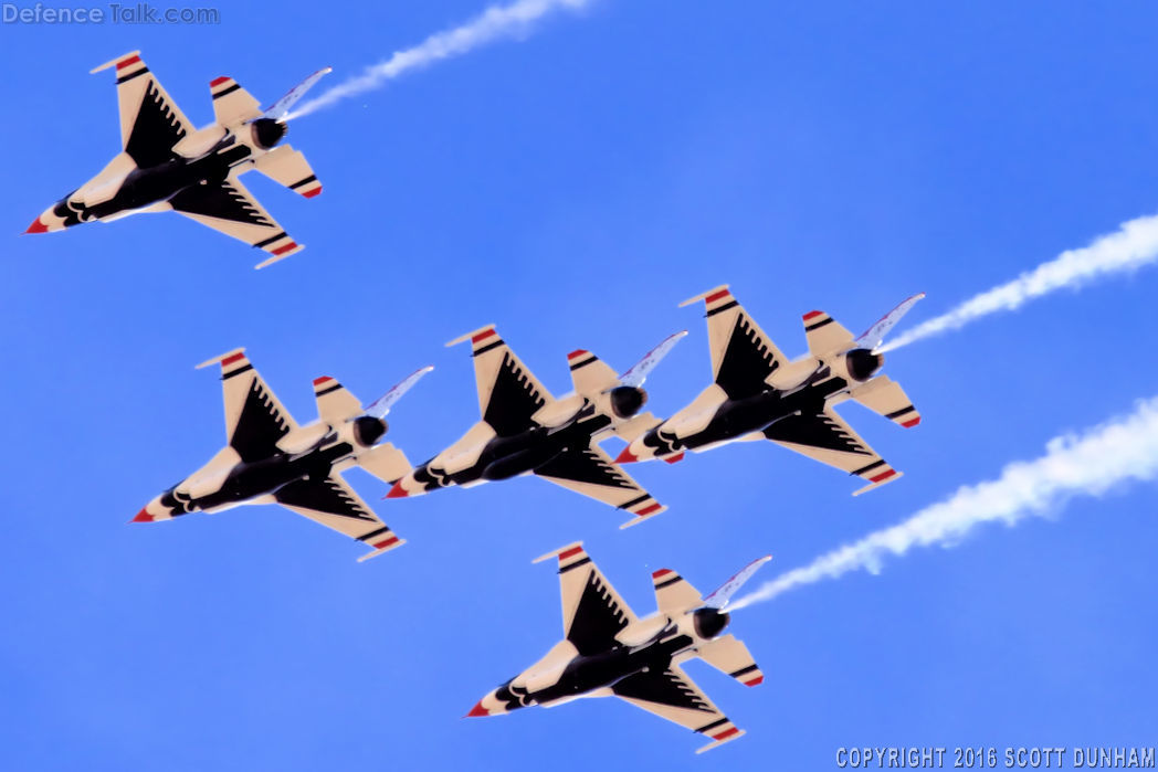 USAF Thunderbirds Flight Demonstration Team F-16 Viper