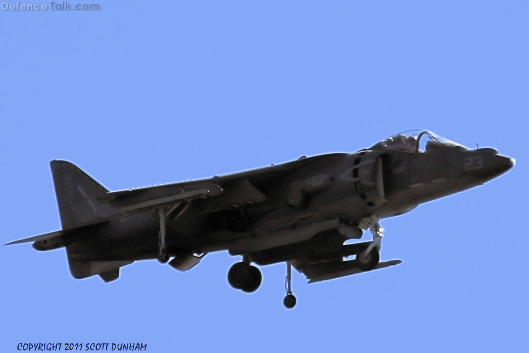 USMC AV-8B Harrier Fighter.