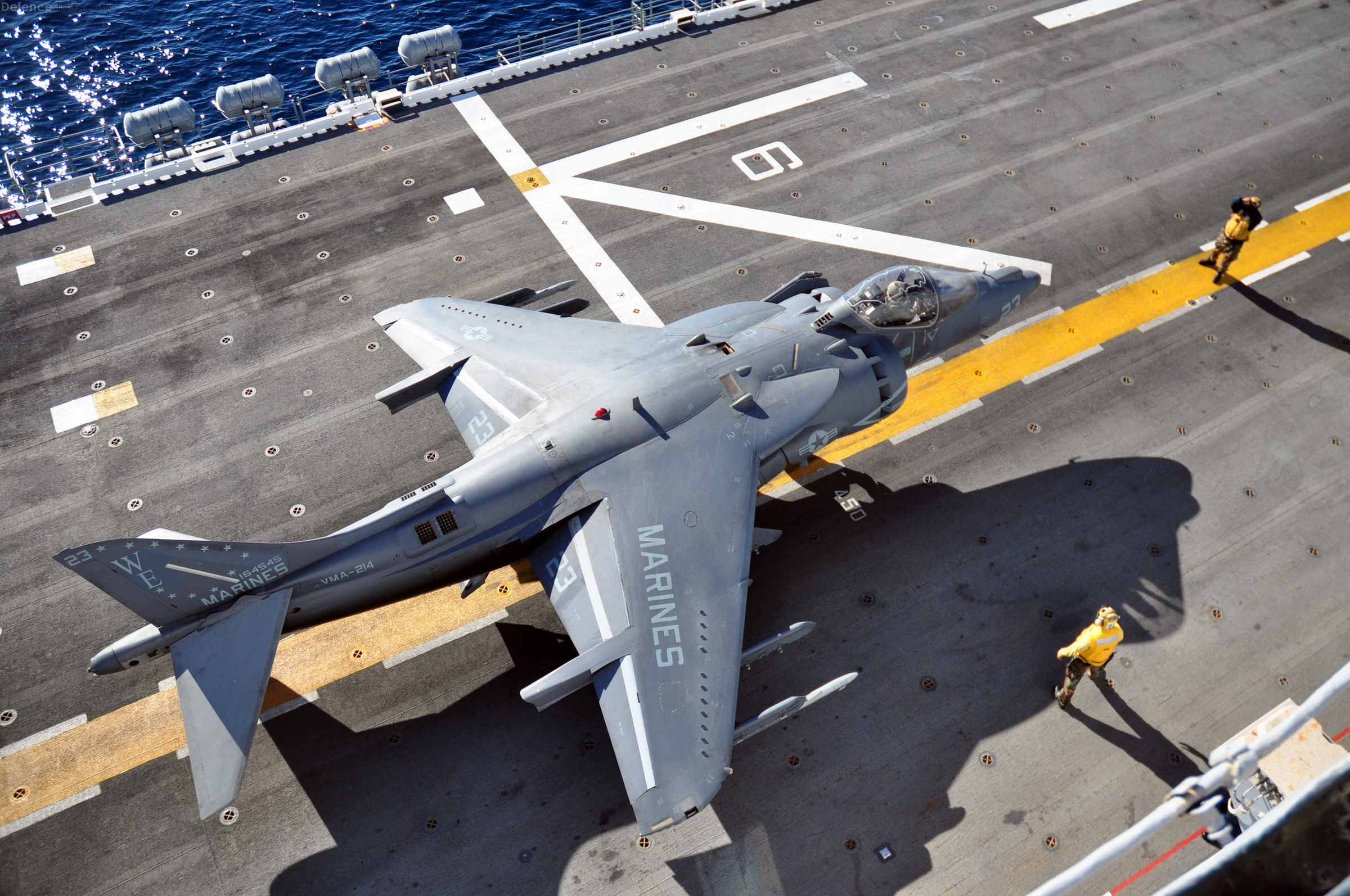 USMC  AV-8B Harrier of the  Black Sheep of Marine Attack Squadron (VMA) 214