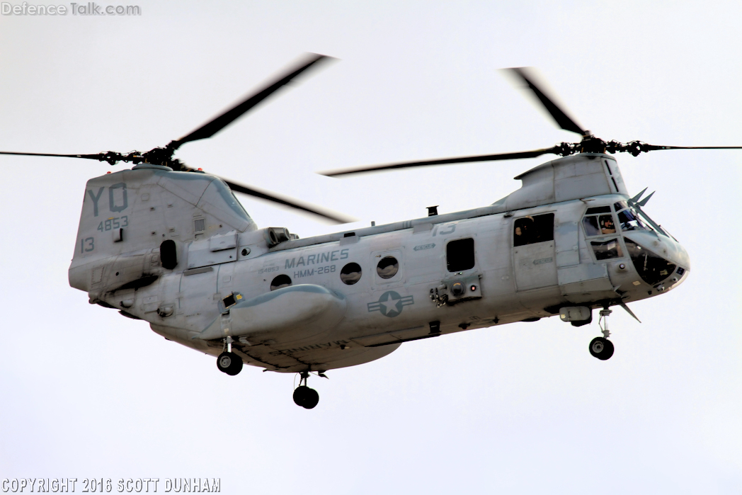 USMC CH-46 Sea Knight Helicopter