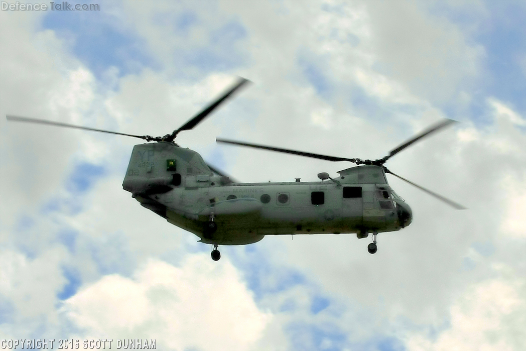 USMC CH-46 Sea Knight Helicopter