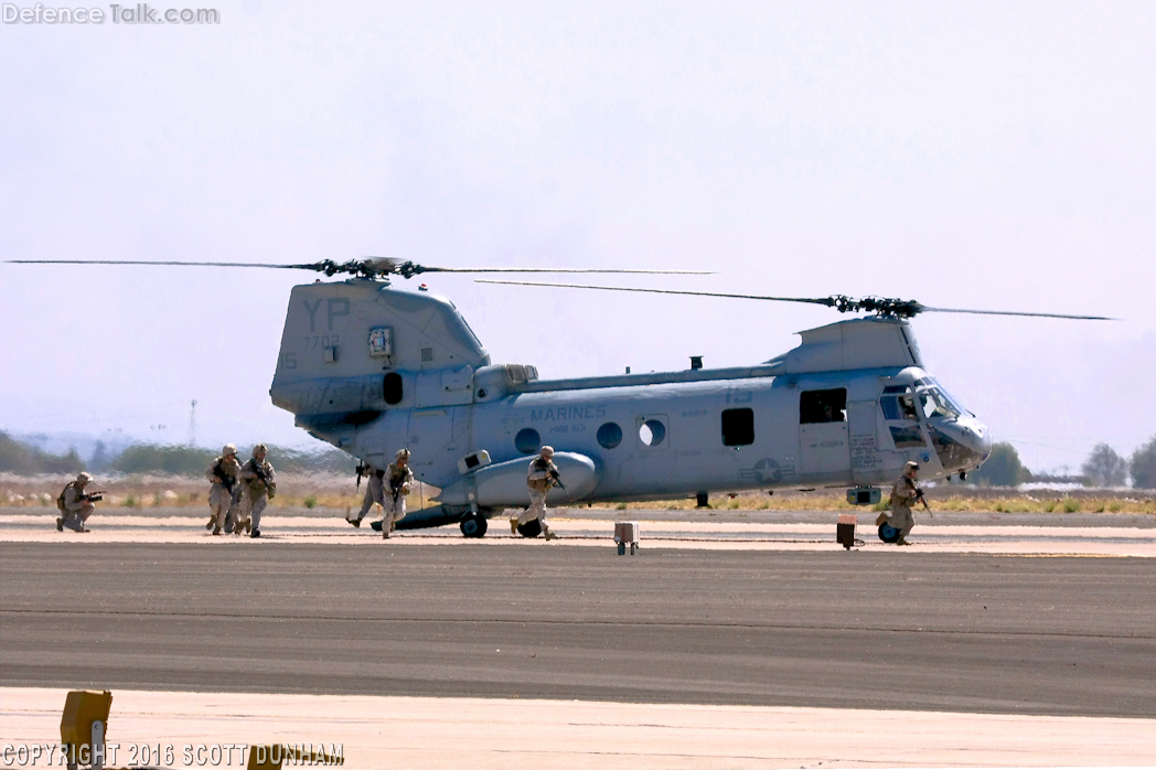 USMC CH-46 Sea Knight Helicopter