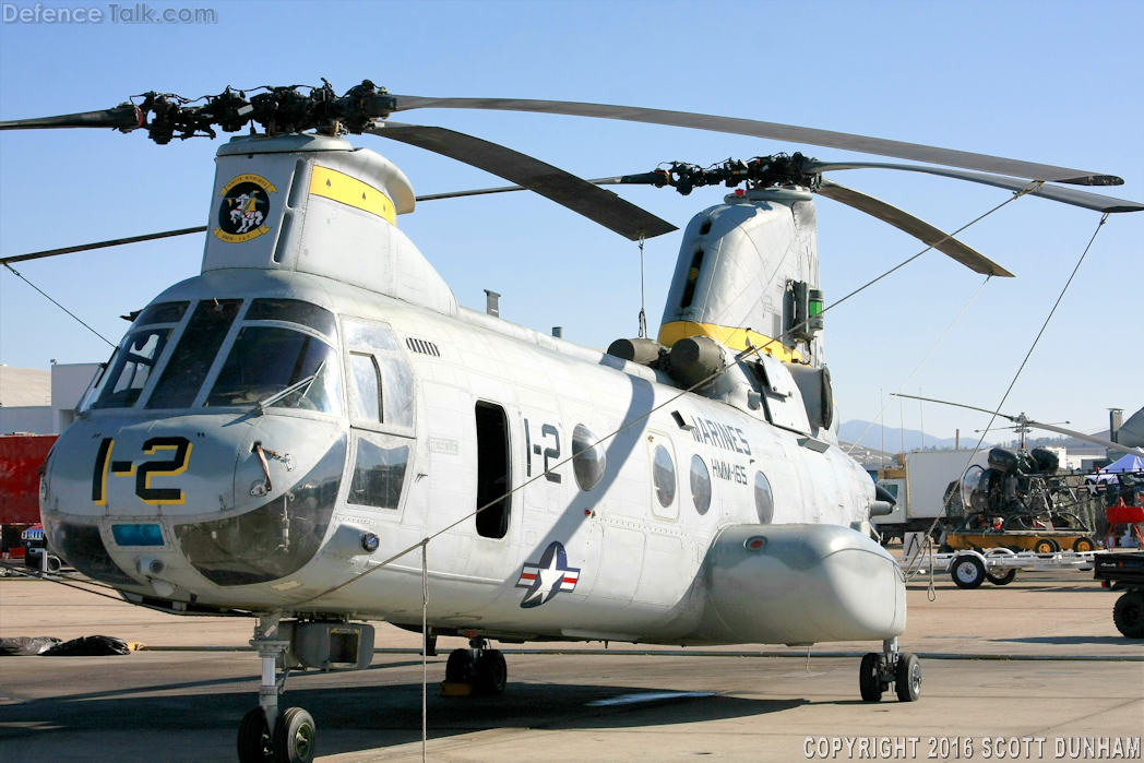 USMC CH-46 Sea Knight Helicopter