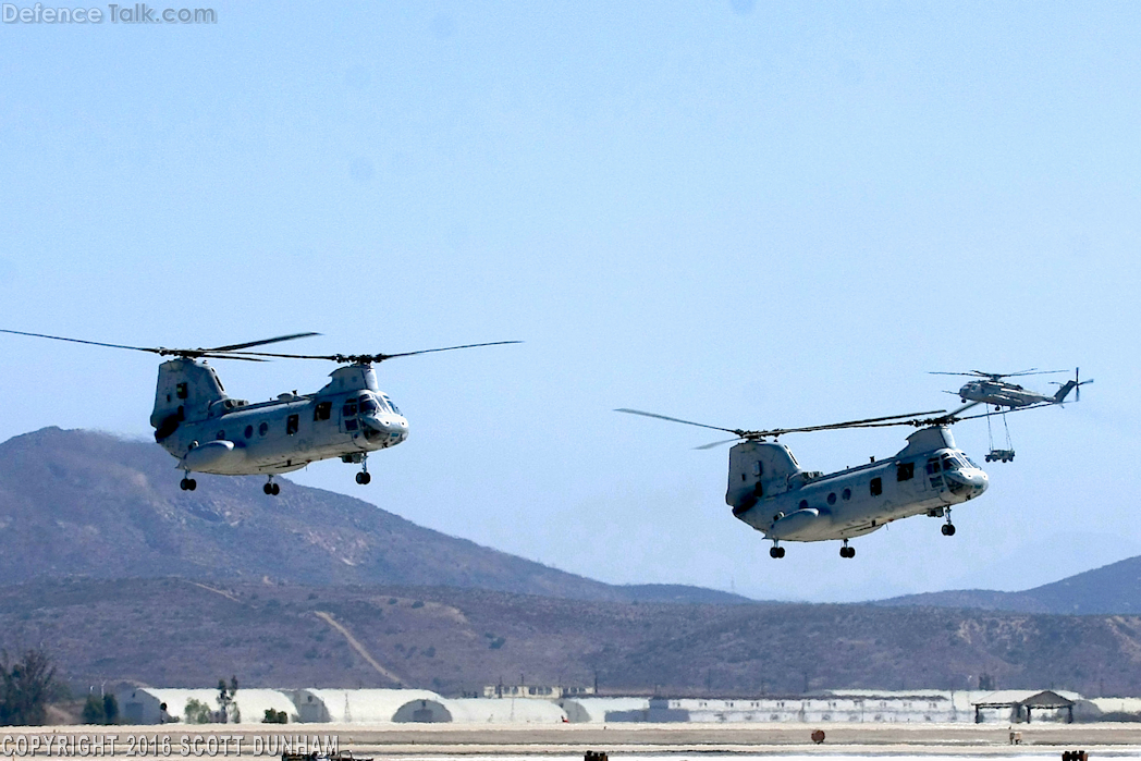 USMC CH-46 Sea Knight Helicopter