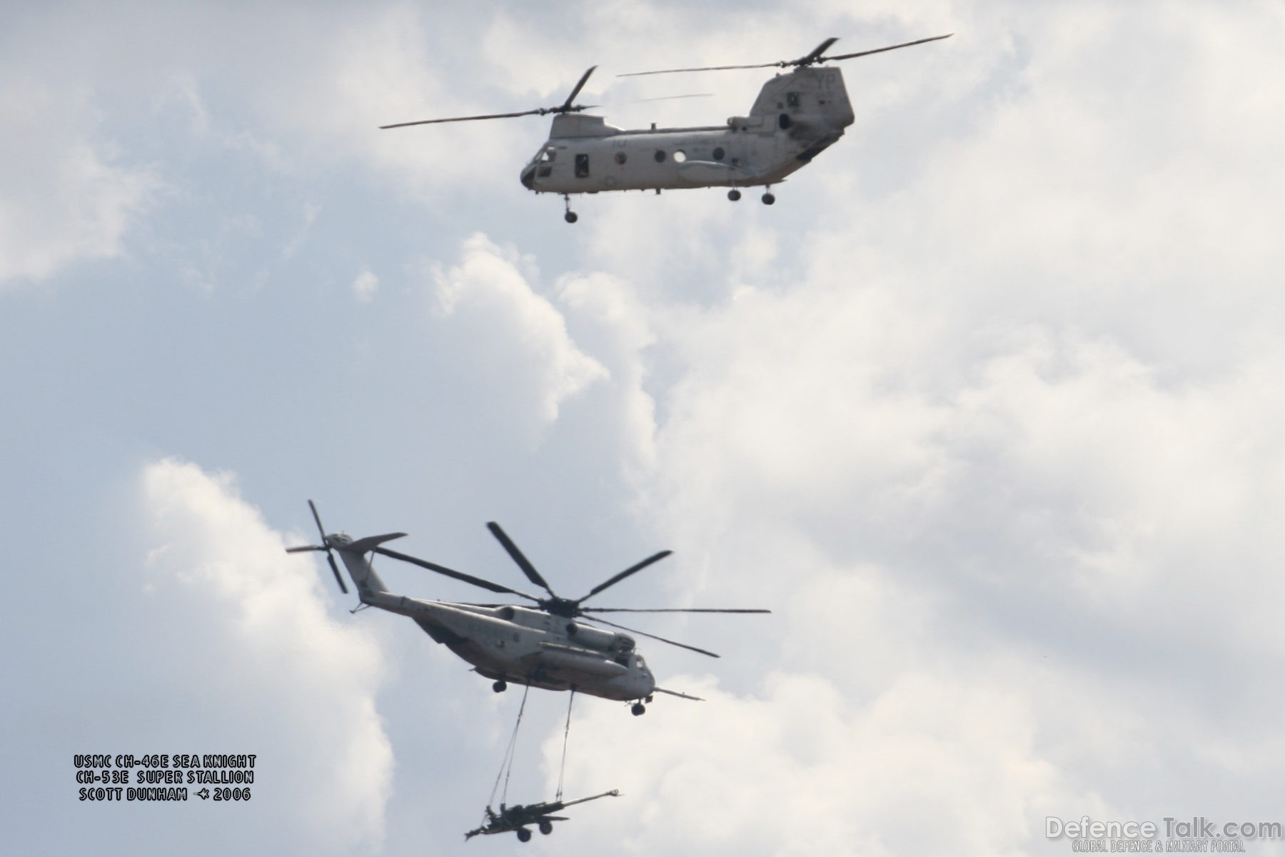 USMC CH-46E Sea Knight & CH-53E Super Stallion