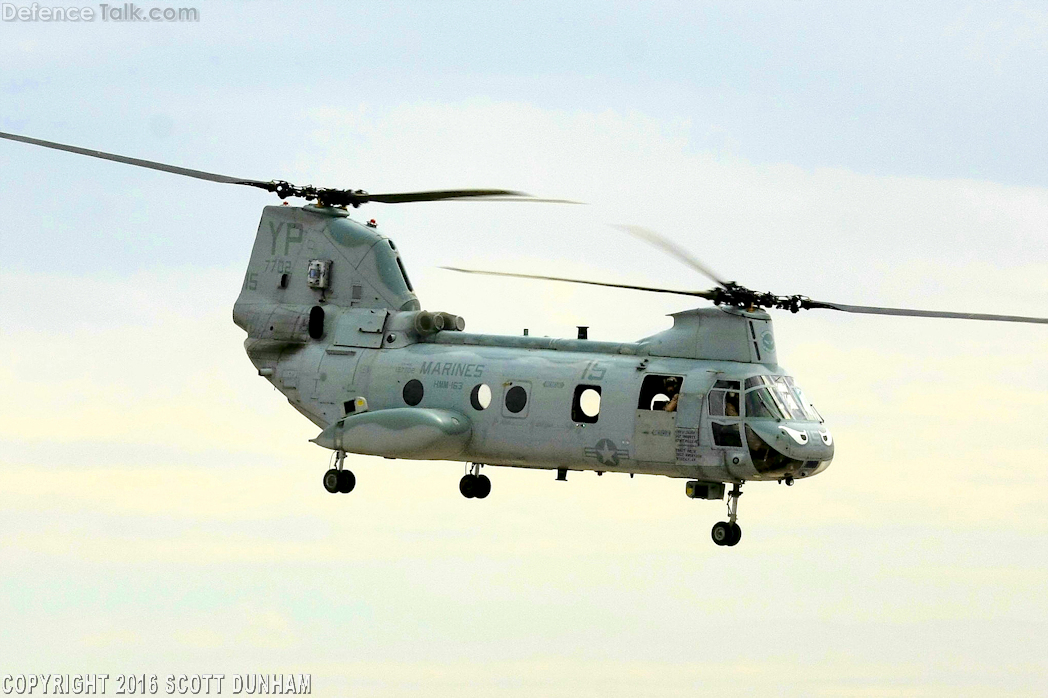 USMC CH-46E Sea Knight Helicopter MAGTF