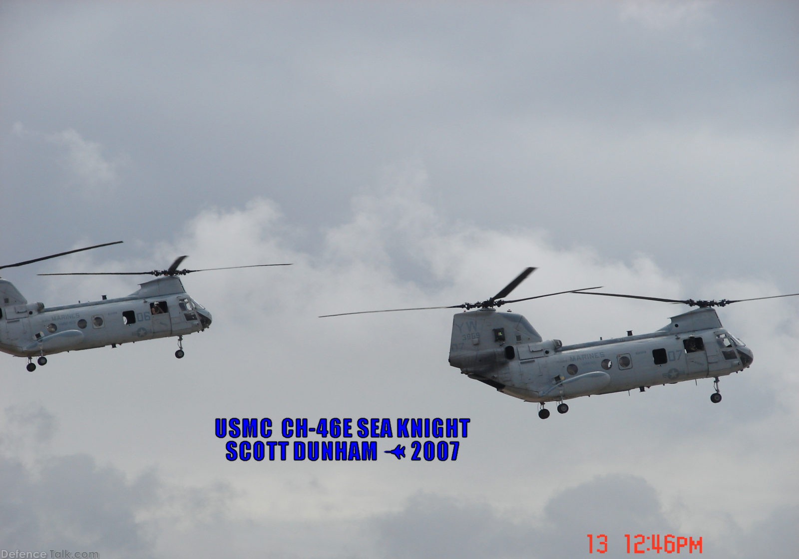 USMC CH-46E Sea Knight Helicopter MAGTF