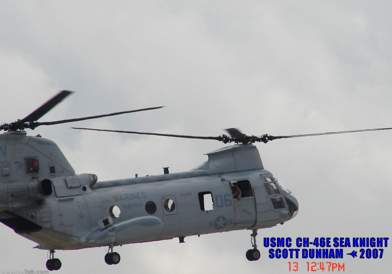 USMC CH-46E Sea Knight Helicopter MAGTF