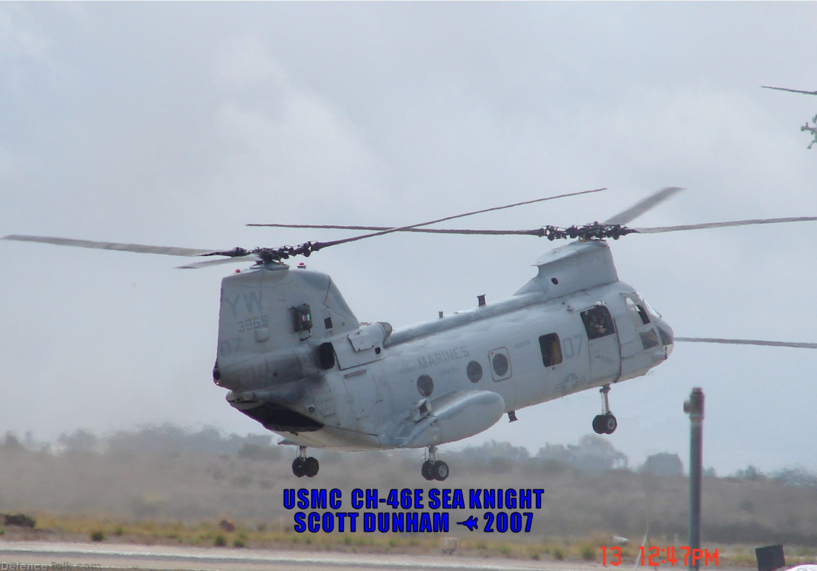 USMC CH-46E Sea Knight Helicopter MAGTF