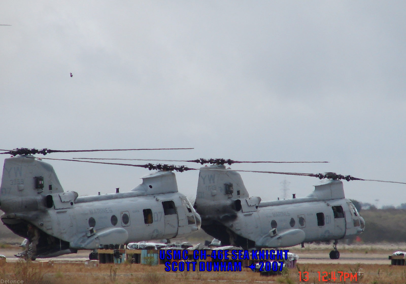 USMC CH-46E Sea Knight Helicopter MAGTF