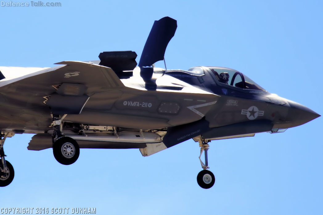 USMC F-35B Lightning II STOVL Joint Strike Fighter Weapons Bay Doors Open