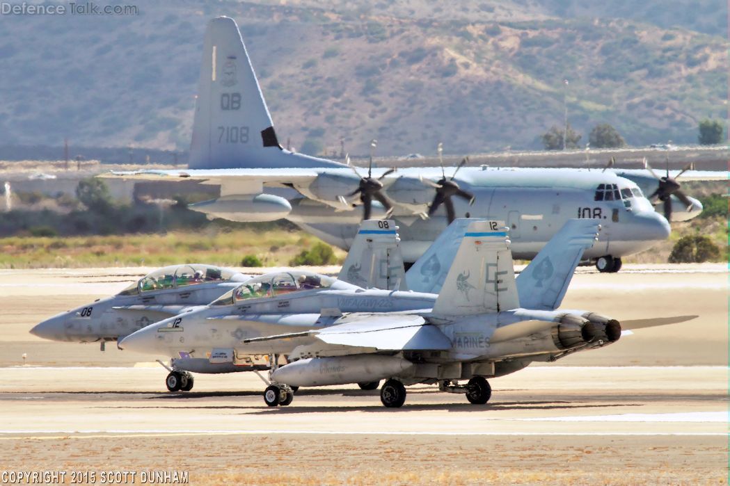 USMC F/A-18D Hornet Fighters