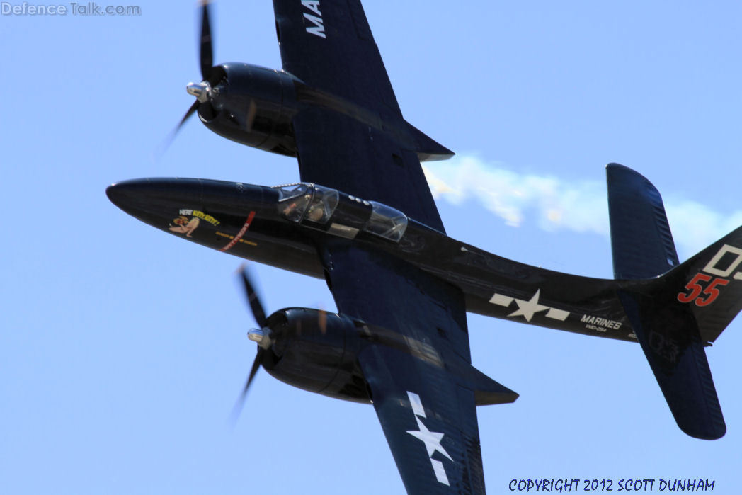 USMC F7F Tigercat Fighter Aircraft