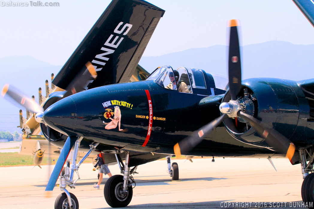 USMC F7F Tigercat Fighter Aircraft