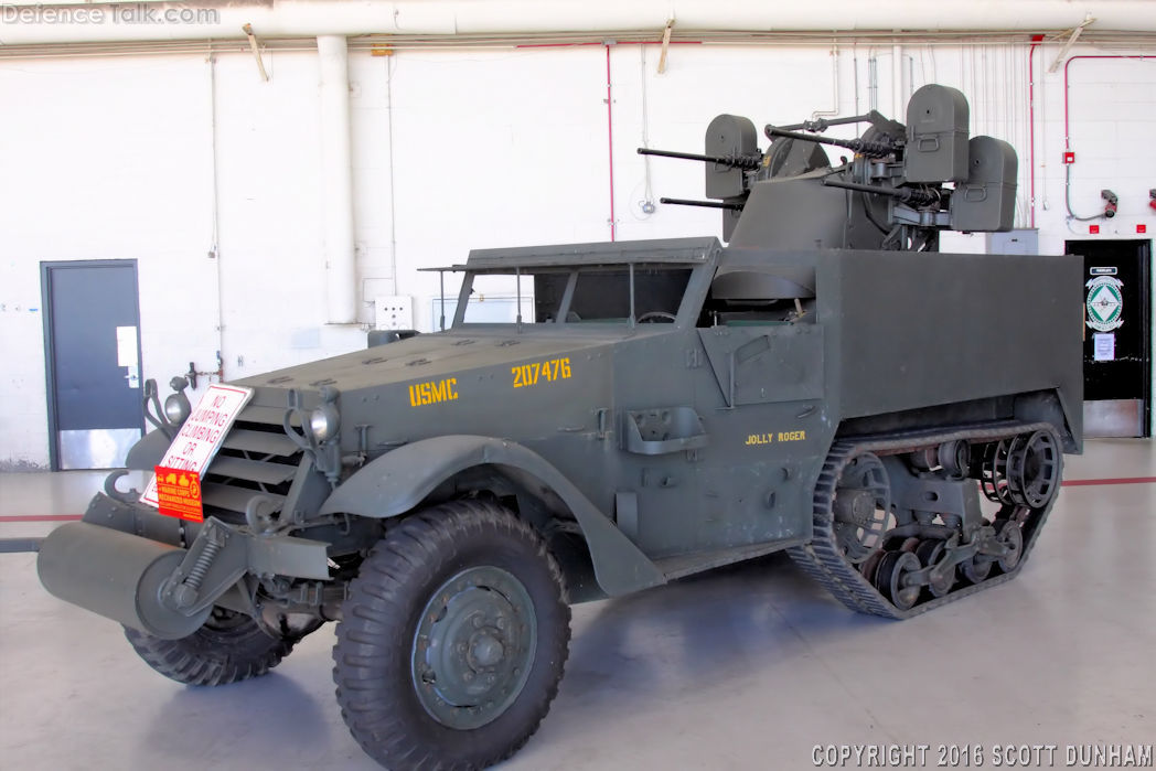 USMC M3 Half-Track with M45 Quadmount Meat Chopper