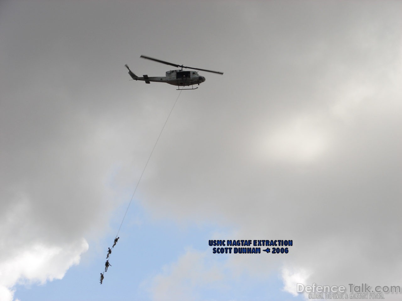 USMC MAGTF Extraction Excercise - UH-1 Huey Helicopter