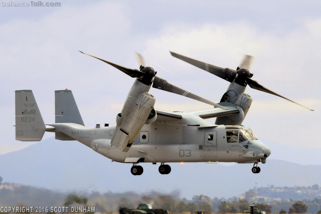 USMC MV-22 Osprey Tilt Rotor Aircraft