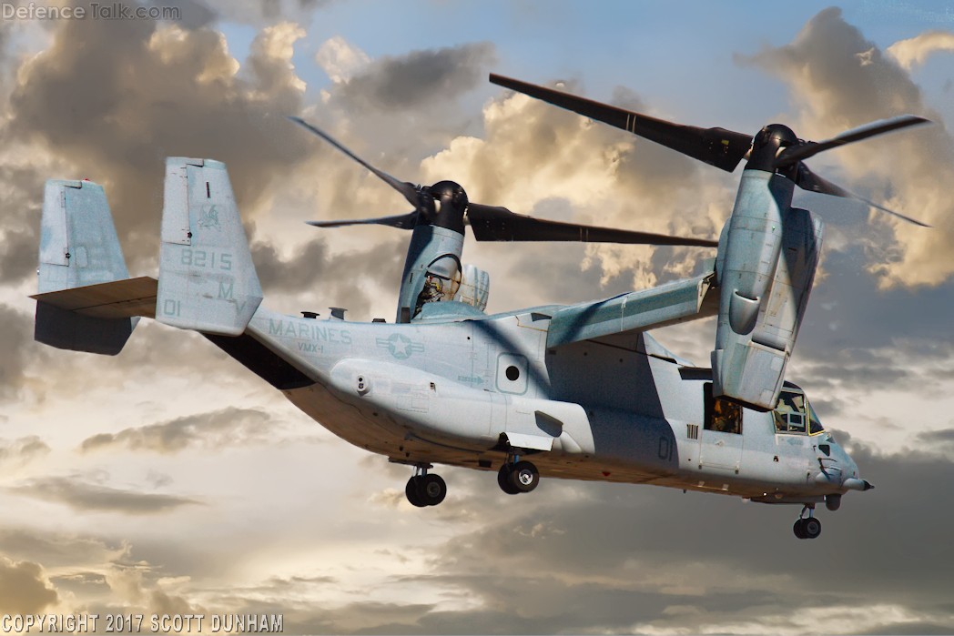 USMC MV-22 Osprey Tilt Rotor Aircraft